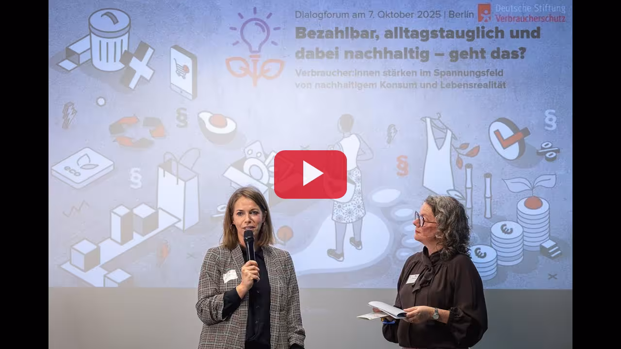 Dialogforum "Bezahlbar, alltagstauglich und dabei nachhaltig - geht das?"