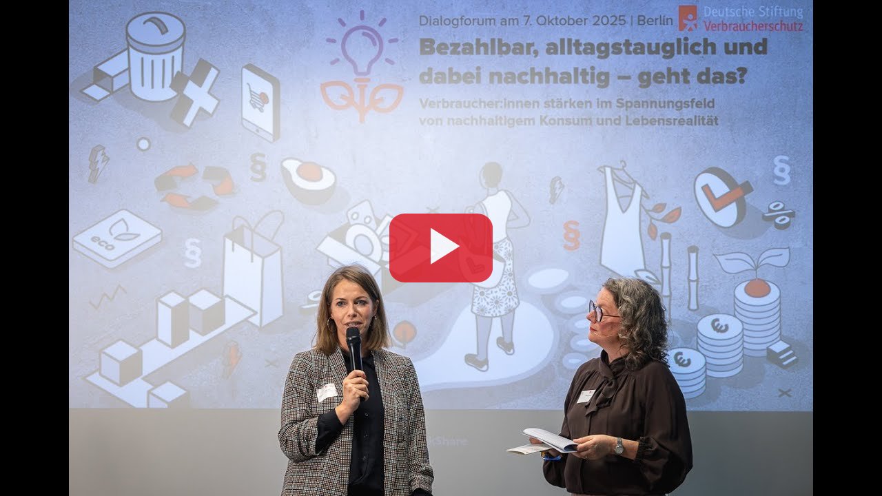 Dialogforum "Bezahlbar, alltagstauglich und dabei nachhaltig - geht das?"